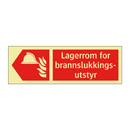 Lagerrom for brannslukkingsutstyr