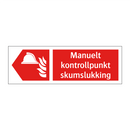 Manuelt kontrollpunkt skumslukking