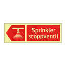 Sprinkler stoppventil