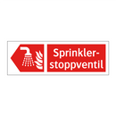 Sprinklerstoppventil