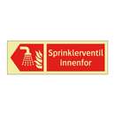 Sprinklerventil innenfor