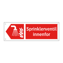 Sprinklerventil innenfor