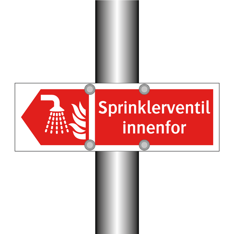 Sprinklerventil innenfor