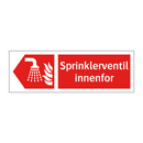 Sprinklerventil innenfor