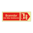 Branndør må ikke blokkeres