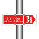 Branndør må ikke blokkeres