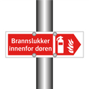 Brannslukker innenfor døren