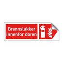 Brannslukker innenfor døren