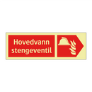Hovedvann stengeventil