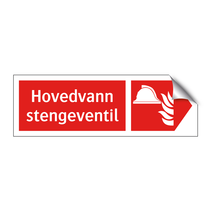 Hovedvann stengeventil