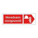 Hovedvann stengeventil