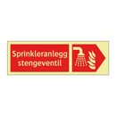 Sprinkleranlegg stengeventil