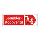 Sprinklerstoppventil
