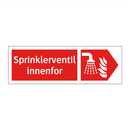 Sprinklerventil innenfor