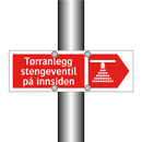 Tørranlegg stengeventil på innsiden
