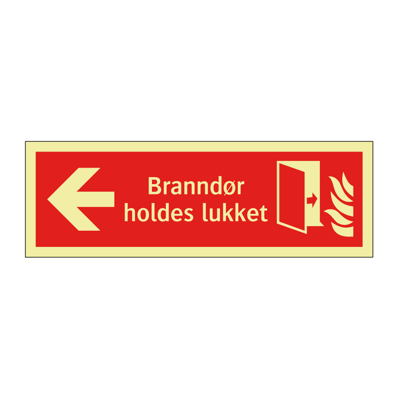 Branndør holdes lukket