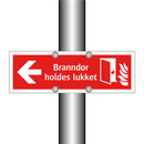 Branndør holdes lukket