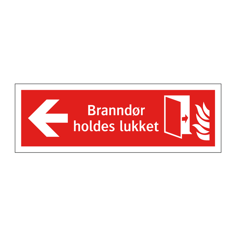 Branndør holdes lukket