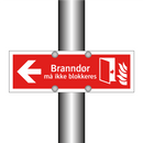 Branndør må ikke blokkeres