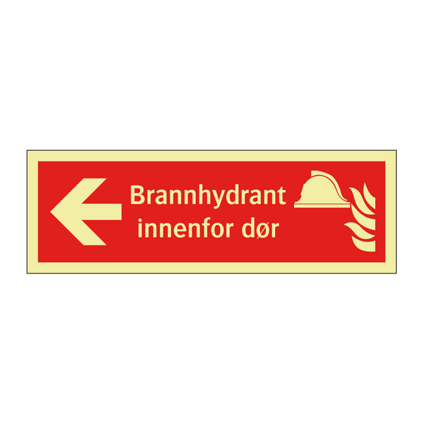 Brannhydrant innenfor dør
