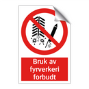 Bruk av fyrverkeri forbudt