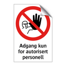 Adgang kun for autorisert personell