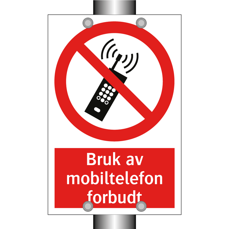 Bruk av mobiltelefon forbudt & Bruk av mobiltelefon forbudt & Bruk av mobiltelefon forbudt