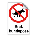Bruk hundepose