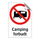 Camping forbudt campingvogn