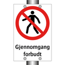 Gjennomgang forbudt