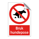 Bruk hundepose