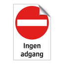 Ingen adgang