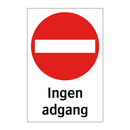 Ingen adgang