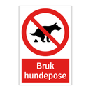 Bruk hundepose