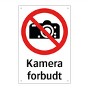 Kamera forbudt