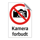 Kamera forbudt