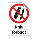 Kniv forbudt