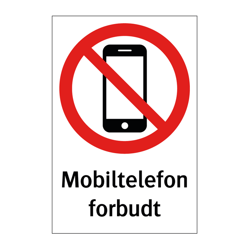 Mobiltelefon forbudt & Mobiltelefon forbudt & Mobiltelefon forbudt & Mobiltelefon forbudt