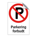 Parkering forbudt (p-symbol)