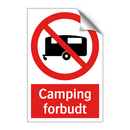 Camping forbudt campingvogn