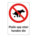 Plukk opp etter hunden din