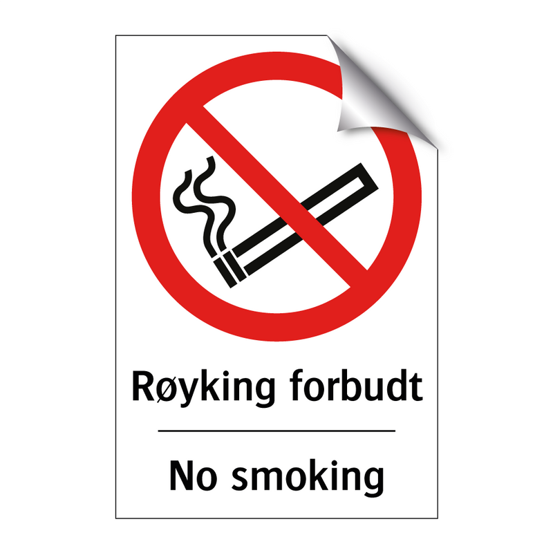 Røyking forbudt no smoking & Røyking forbudt no smoking & Røyking forbudt no smoking