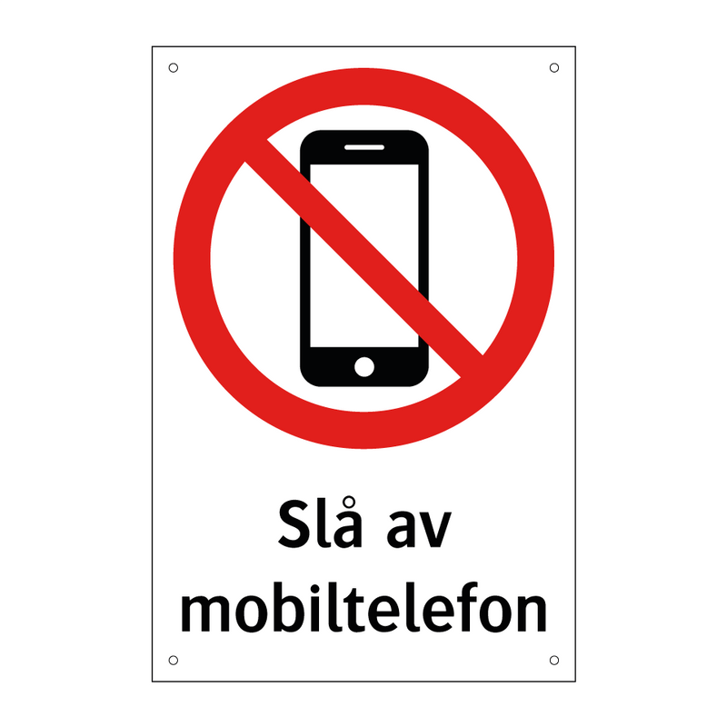 Slå av mobiltelefon & Slå av mobiltelefon & Slå av mobiltelefon & Slå av mobiltelefon