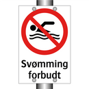 Svømming forbudt
