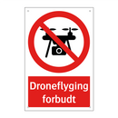 Droneflyging forbudt