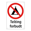Telting forbudt