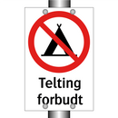 Telting forbudt