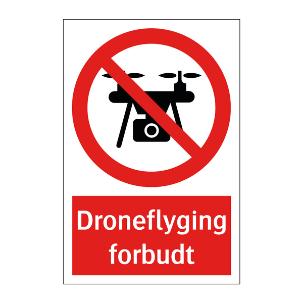 Droneflyging forbudt