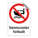 Vannscooter forbudt