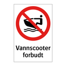 Vannscooter forbudt